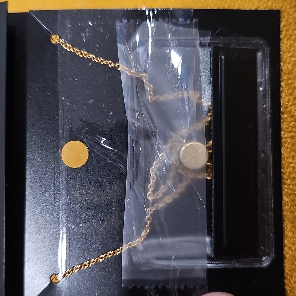 Coach Gold Pave Heart Necklace New - Picture 3 of 6
